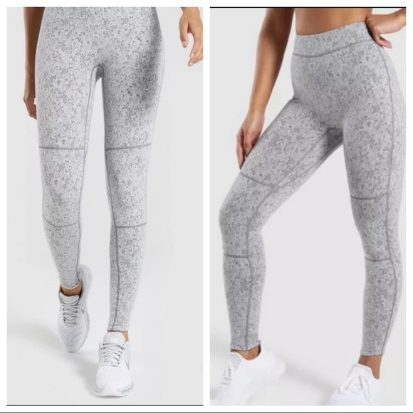 Gymshark Fleur Textured Leggings - Picture 2 of 12